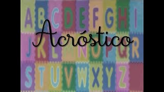 Acrostico Com A Palavra Deus