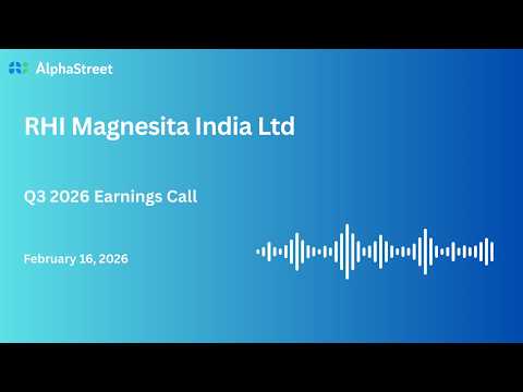 RHI Magnesita India Ltd Q3 FY2025-26 Earnings Conference Call