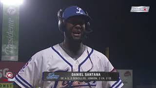 Danny Santana heroe en victoria Licey vs Estrellas 5 de Enero