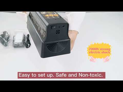 Electronic battery-powered 7000V rat trap killer