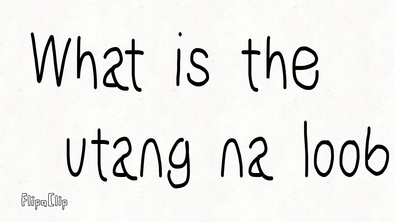 Utang na loob( Filipino Values System)