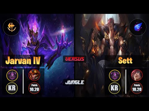 Master JARVAN IV [Conqueror] (Jungle) VS  SETT - Master KR Patch 10.20