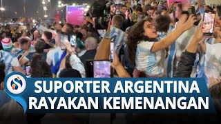 Timnas Argentina Sukses Kalahkan Kroasia di Semifinal Piala Dunia 2022, Suporter Rayakan Kemenangan