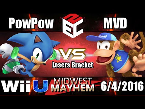 Midwest Mayhem 3 – Top 24 Losers – PG l MVD (Diddy Kong) vs. PowPow (Sonic)