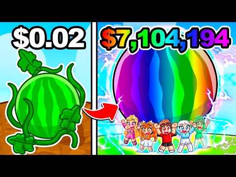 I Went From Poor To Rich In Roblox Grow A Garden With MY CRAZY FAN GIRLS...