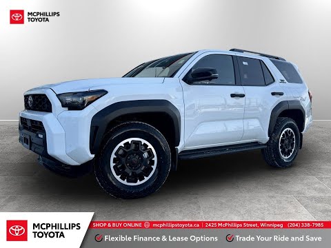 2026 Toyota 4Runner 4WD in White for sale at McPhillips Toyota in Winnipeg, MB