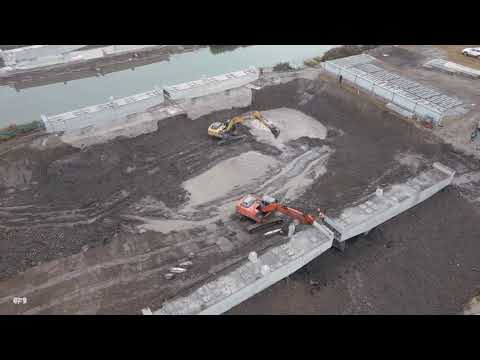 Progress on the construction of the Eastern Road Tesla gigafactory