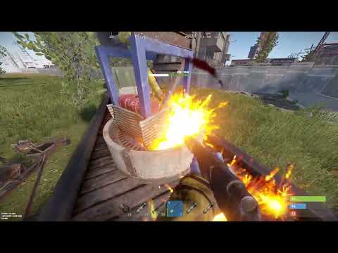 Rust - Easily loot Launch Site Elite Crates in less than 2 minutes using a Mini & ~15 incen shells