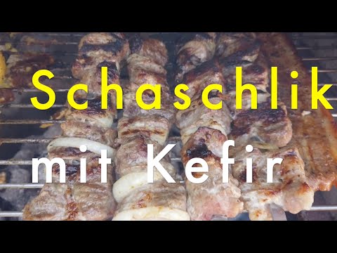 Schaschlik mit Kefir Marinade