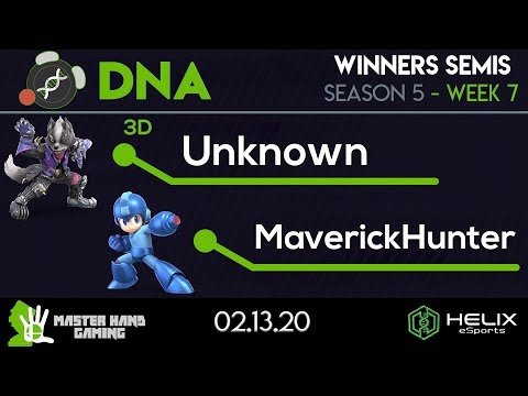 DNA S5:W7 - 3D | Unknown (Wolf) Vs. CS | MaverickHunter (Mega Man) - W Semifinals