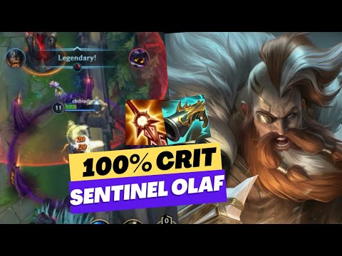 SENTINEL OLAF WILD RIFT WITH 100% critical build is INSANE !