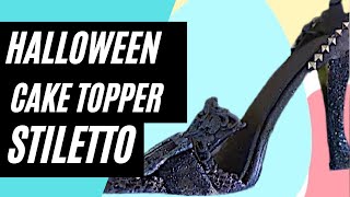 How To Make Halloween Shoe Cake Topper Out Of Gumpaste