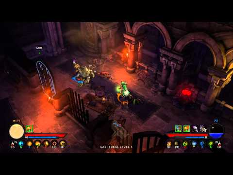 Couch Co-op Diablo 3 for Xbox 360 - Skeleton King on Inferno