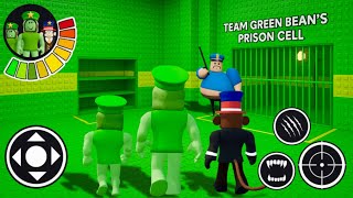 THANOS ESCAPES TEAM GREEN BEANS FAMILY PRISON! | Roblox Obby (NEW 2025)