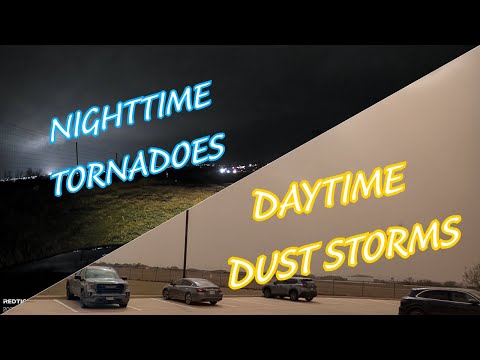 CHASING NOCTURNAL TORNADOES AND DUST STORMS IN DFW [03/04/2025]