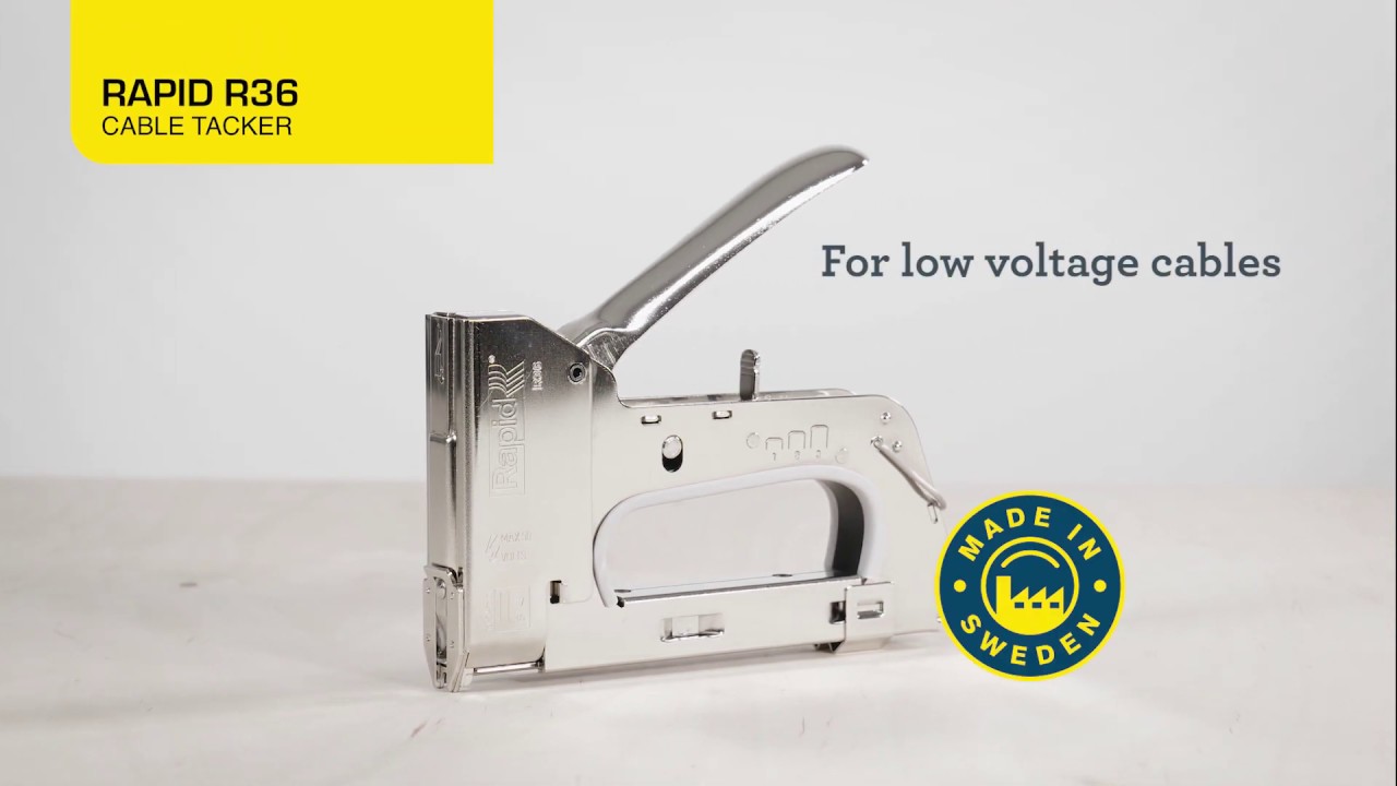 Rapid PRO R36E hæftepistol til kabler