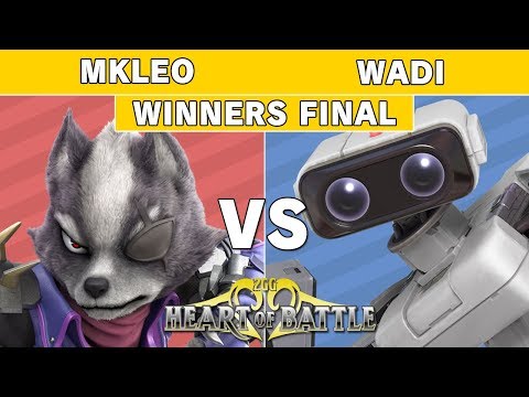 Heart of Battle - Echo Fox MVG |  MkLeo (Wolf) vs Wadi (R.O.B.) Top 8 Winners Final - Smash Ultimate