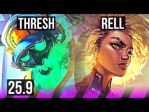 THRESH & Jhin vs RELL & Kai'Sa (SUP) | KR Master | 25.9