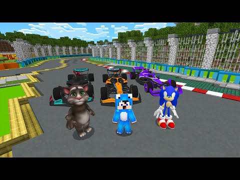 ماين كرافت لكن ديفور و توم المتكلم و سوينك سوينا سباق سيارات🏎️!