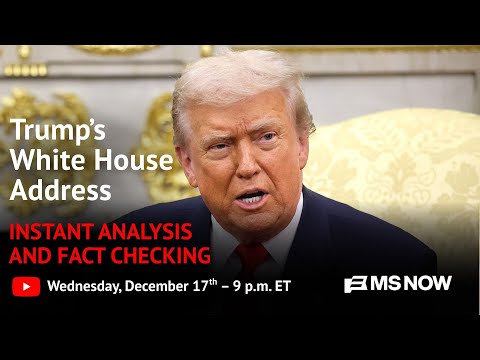 LIVE ANALYSIS AND FACT CHECK! Trump's White House Address