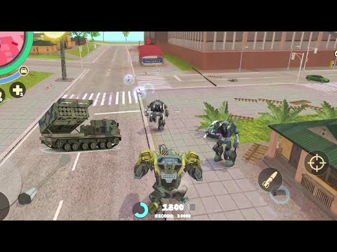 Rope Hero: Vice Town (BD -100 Ground Assault Machine Fight Robot Car) Robots - Android Gameplay HD