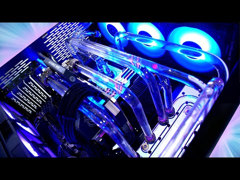 ULTIMATE High-end $5000 Custom Water Cooled Gaming PC Build Time Lapse