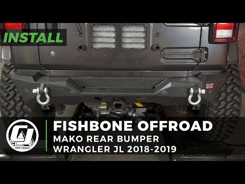 Jeep JL Wrangler Install: Fishbone Offroad Mako Rear Bumper