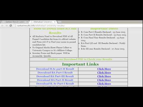 download lagu mp3 mp4 Allahabad University Result 2014, download lagu Allahabad University Result 2014 gratis, unduh video klip Allahabad University Result 2014