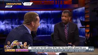 Chris Broussard GOES OFF LeBron 18 Pts as LAL blown out by PHI - Undisputed