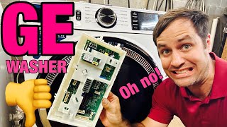 Why a GE Frontload Washer Won’t Wash or Spin | Door Lock | Diagnostic Mode | GFW550SSN2WW | No Fix