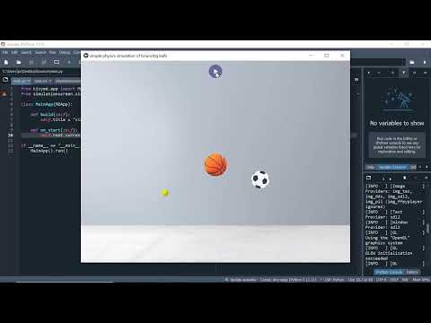 Bouncing Ball Physics Simulator In Python