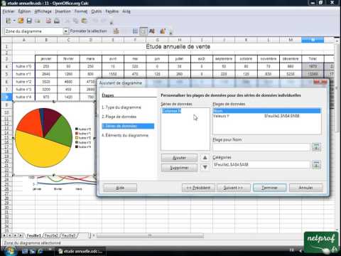 comment construire un diagramme semi circulaire