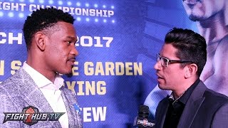 Daniel Jacobs “You have a true 160lber whose longer, stronger..you’re gonna see whats he’s made of”