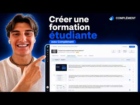 Comment CRÉER facilement une formation pour des ÉTUDIANTS avec Complement | Exemple procrastination