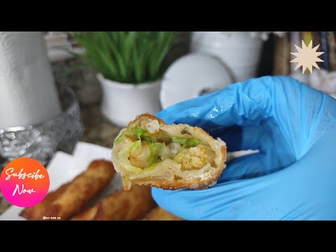 shrimp Egg Rolls/How To make BASIC Chinese Egg Roll Wrap