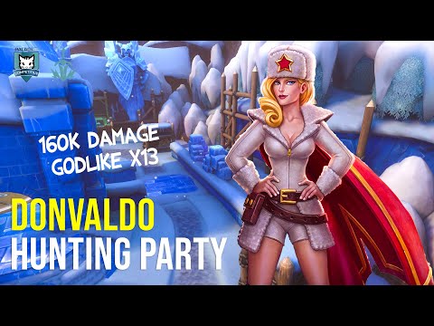 DonValdo Tyra 160K DAMAGE GODLIKE X13 Paladins Competitive | Diamond | HUNTING PARTY