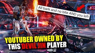 Tekken 8 Youtuber Gets OWNED After Calling Out This Devil Jin Player