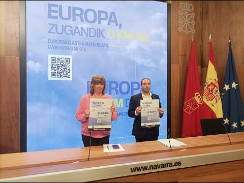 Navarra lanza la campaña “Europa, a 0 Km de ti/Europa, zugandik 0 km-ra” para fomentar el sentimiento europeísta entre la ciudadanía y las instituciones