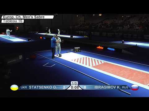 2019 743 T16 07 M S Individual Duesseldorf GER ZCH RED IBRAGIMOV RUS vs STATSENKO UKR