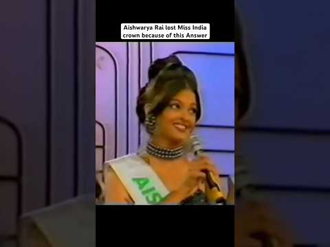Aishwarya Rai’s Final Answer at Miss India 1994. #aishwaryaraibachachan #missindia1994