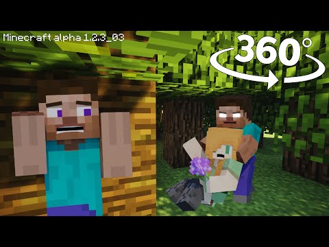 Herobrine Stole a Girl in 360° - Minecraft Horror Animation [VR] 4K Video