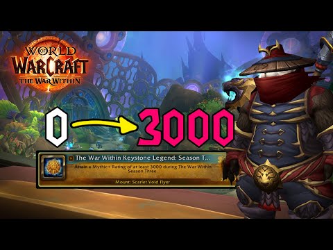 Hitting 3000 Mythic+ Rating in World of Warcraft the hard way (PUG HELL)