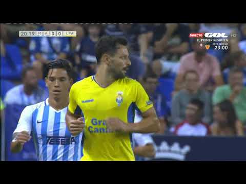 Tiro desviado de Pedri Gonzalez | Malaga 1  UD Las Palmas 1 | GOL T J2 2019