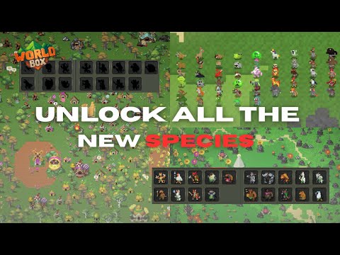 Unlock all The New Species In The World Box Update! | in-depth look at new creatures!