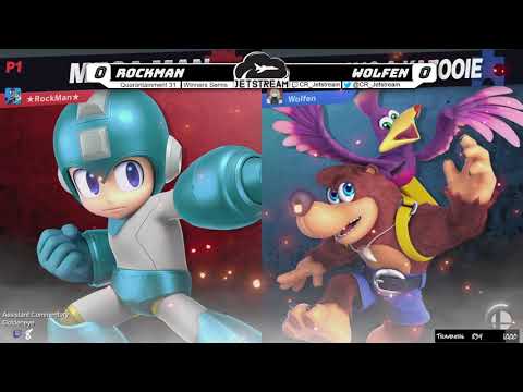 Quarantainment 31 Winners Semis - Rockman (MegaMan, Inkling) Vs. Wolfen (Banjo, Wolf) - SSBU