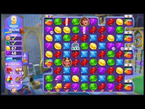 Wonka's World of Candy Level 796 - NO BOOSTERS + FULL STORY 🍫 | SKILLGAMING ✔️