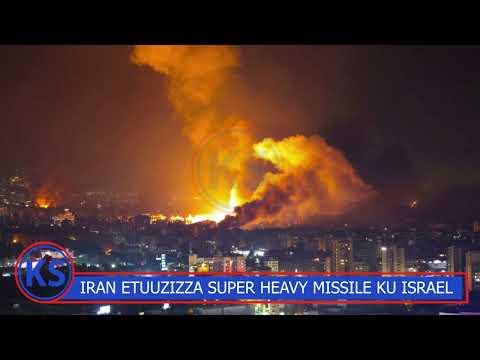 IRAN Esitudde Super Heavy Missile N'ezituuza Ku Tel Aviv, Haifa, Jerusalem, Israel Nayo Ekaabye.