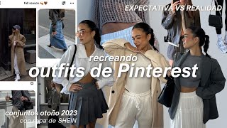 recreando outfits *aesthetic* de Pinterest con ropa de SHEIN · otoño 2023 | expectativa vs realidad