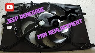 Jeep Renegade/Fiat 500X Radiator Fan Removal(Noisy Fan)