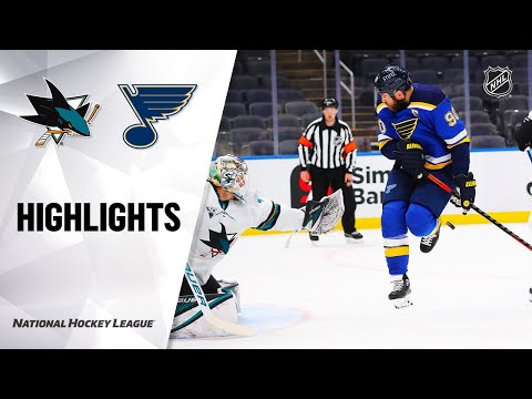 Sharks @ Blues 01/18/21 | NHL Highlights